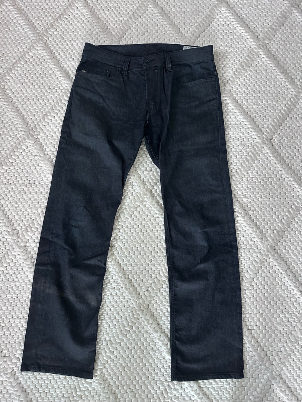 Diesel Men's Straight Jeans in Black Wash
